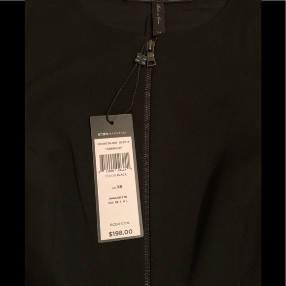 BCBG Peplum zipper shirt XS - Picture 3 of 5